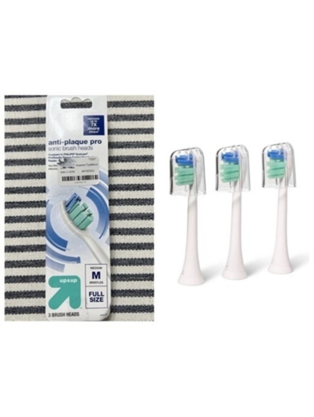 Sonic Replacement Brush Heads up & up plaque pro electric toothbrush new sealed
